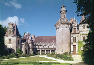 Veduta del cortile e della torre, 1536-48 da French School