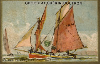 Barca da pesca di Villerville da French School