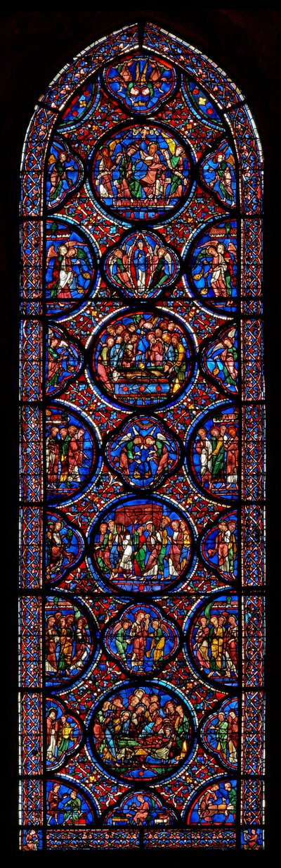 Vergine Maria - Glorificazione di da French School