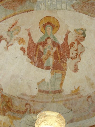 Vergine e Bambino in maestà da French School