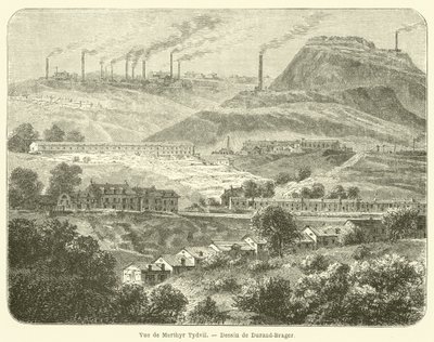 Veduta di Merthyr Tydvil da French School
