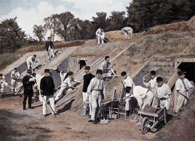 Guerra delle mine (difesa) - in "Album militaire" - Genie da French School