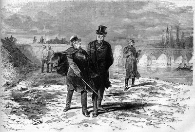 Guerra del 1870: colloquio tra Adolphe Thiers (1797-1877) e Jules Favre (1809-1880) che decisero la rottura delle negoziazioni riguardanti l