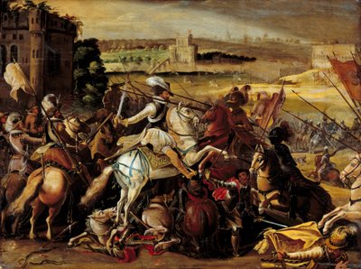 Guerra di religione: Enrico IV alla Battaglia di Arques da French School