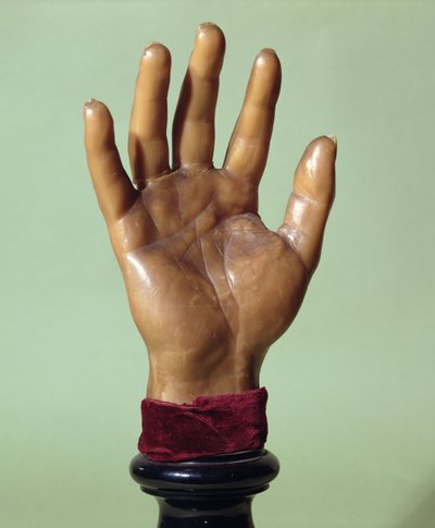 Calco in cera della mano di Jean-Baptiste Troppmann (1848-1970) 1869 da French School