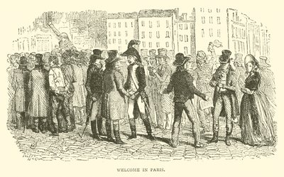 Benvenuto a Parigi (incisione) da French School