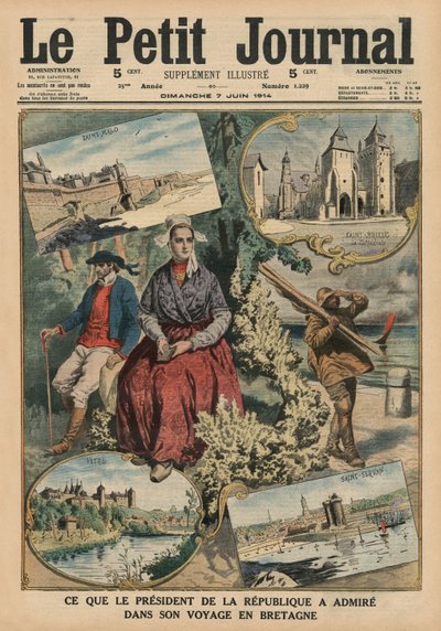 Cosa ha ammirato il Presidente della Repubblica durante il suo viaggio in Bretagna, illustrazione di copertina da 