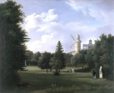 Mulino a vento alla Folie-Beaujon a Parigi, c.1830 da French School