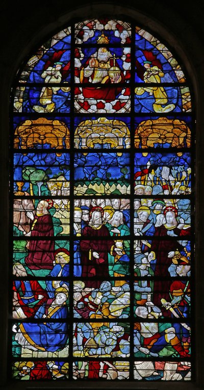 Finestra raffigurante Scene della Passione da French School
