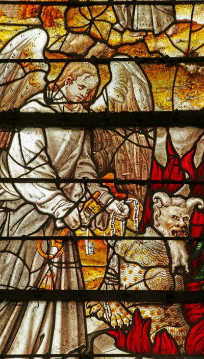 Finestra raffigurante una Scena dal Libro dell