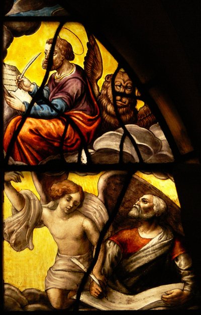 Finestra nel Charnier raffigurante un dettaglio del Miracolo dell