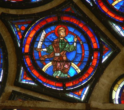 Finestra w100 che raffigura San Pietro da French School