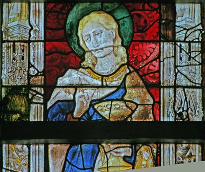 Finestra w12 raffigurante San Giovanni da French School