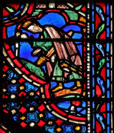 Vetrata w14 Morte di Saul I Sam XXXI 4-5 da French School