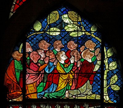 Finestra w14 raffigurante gli Apostoli all