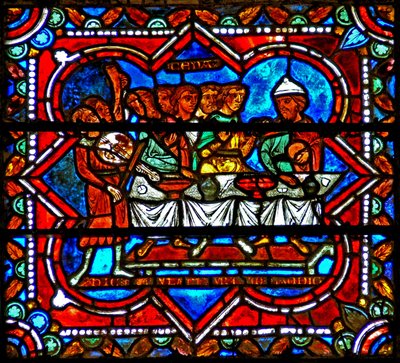 Scena della storia del Figliol Prodigo: la festa del ricongiungimento da French School
