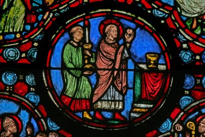 Scena della vita di San Martino: celebrazione della Messa da French School
