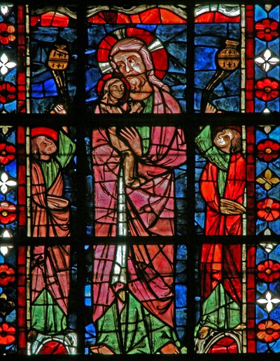 Finestra w201 raffigurante Cristo porta l