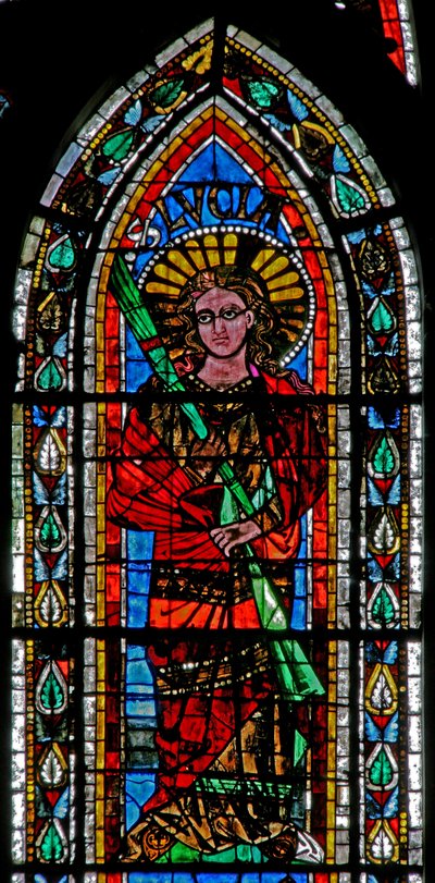 Finestra w202 raffigurante Santa Lucia da French School
