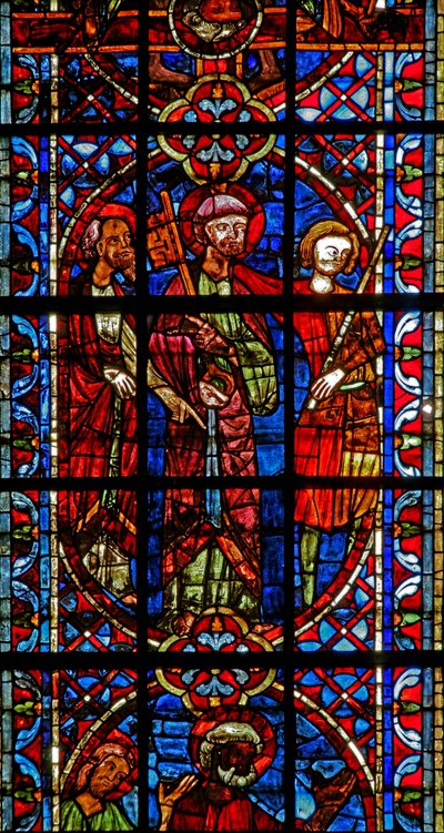 Finestra w204 raffigurante San Pietro e San Paolo davanti all