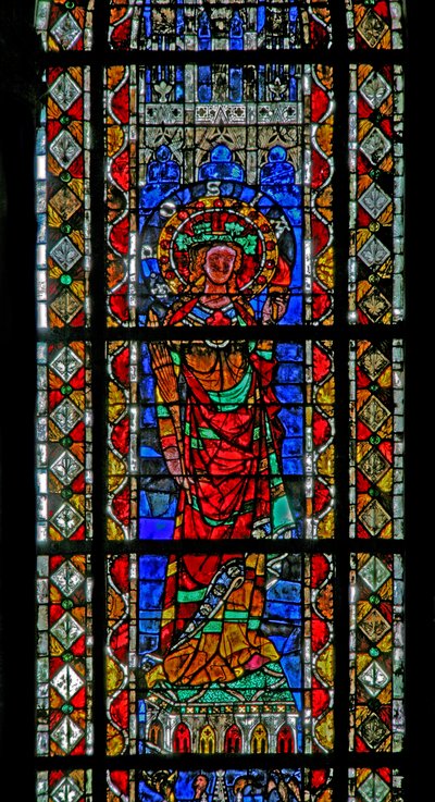 Finestra w204 raffigurante Santa Posia da French School