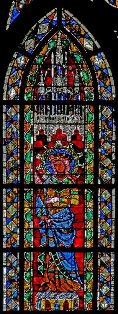 Finestra w204 raffigurante Santa Reparata da French School