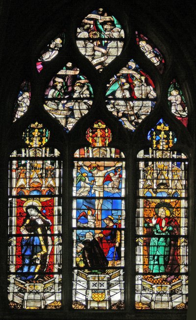 Crocifissione con la Vergine Maria e San Giovanni da French School