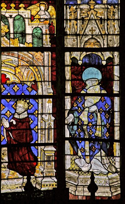 San Dionigi con il donatore Carlo VI da French School
