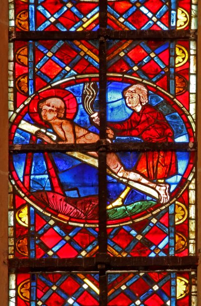 Finestra w211 raffigurante il martirio di San Vincenzo da French School