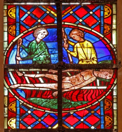 Finestra w211 raffigurante il martirio di San Vincenzo da French School