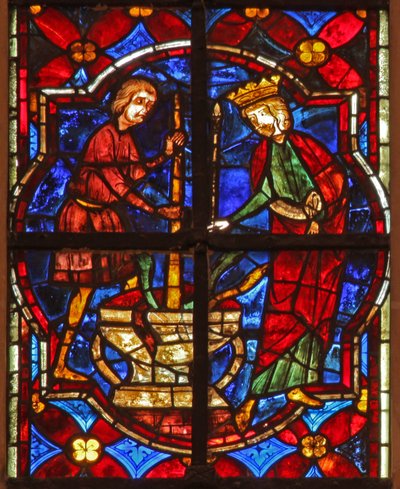 Scena dalla leggenda di San Giovanni: il santo e il miracolo dei gioielli schiacciati da French School