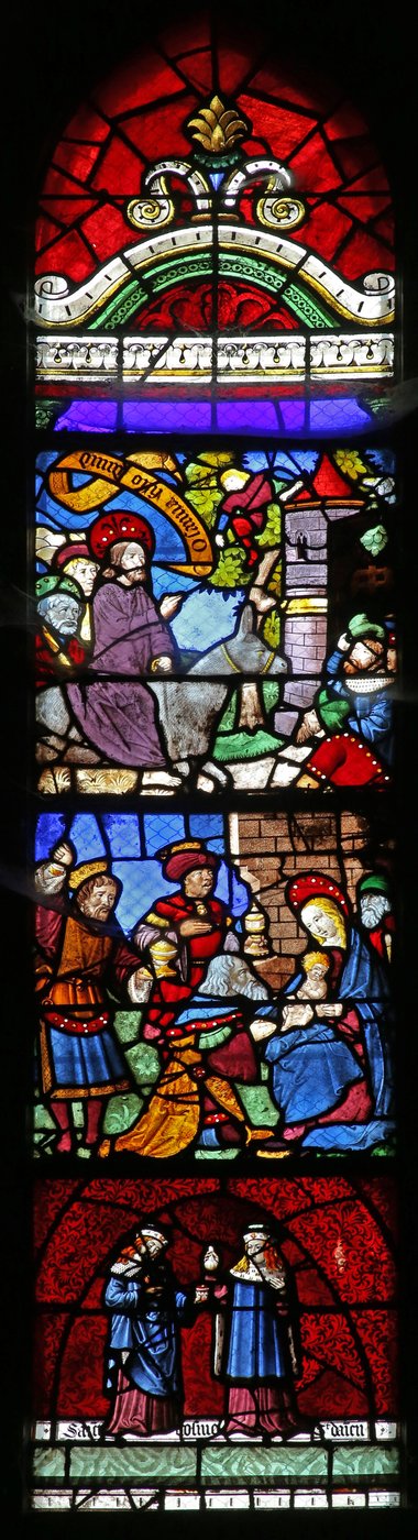 Ingresso a Gerusalemme; Adorazione dei Magi; Santi Cosma e Damiano da French School