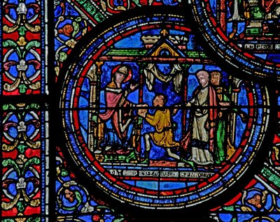 San Tommaso Becket riceve un messaggio dal re da French School