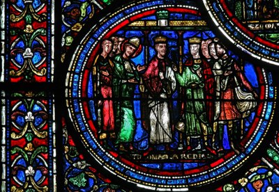 San Tommaso Becket con Enrico II e Luigi VII da French School