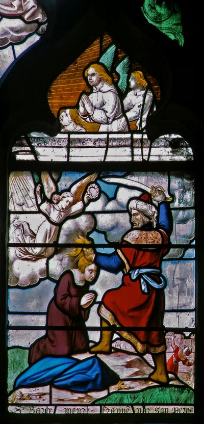 La decapitazione di Santa Barbara da French School