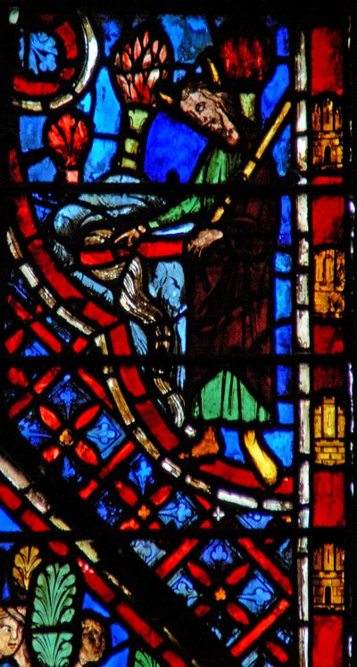 Mosè alla roccia di Horeb da French School