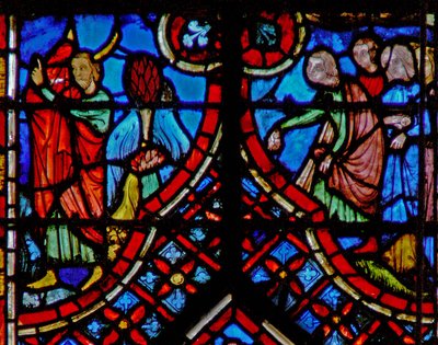 Mosè nasconde il suo volto; e il popolo offre i suoi mantelli da French School