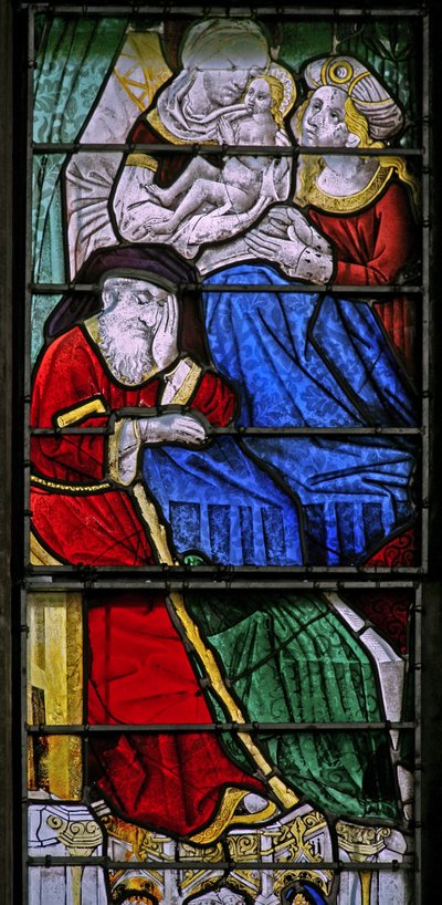 Scena della Vita della Vergine Maria - la sua nascita; Gioacchino dorme da French School