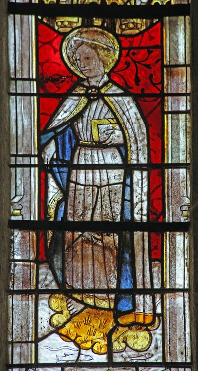 Finestra w6 raffigurante San Psalmet da French School