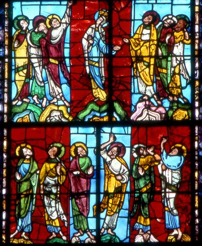 Finestra wXVI raffigurante gli Apostoli all