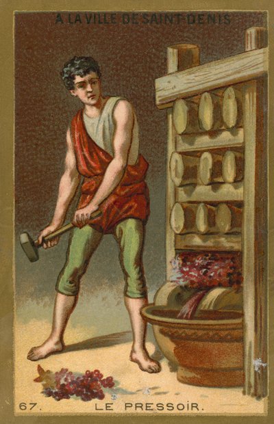 Torchio da vino da French School