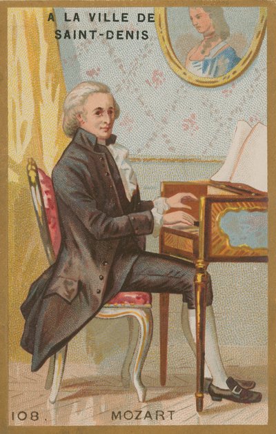 Wolfgang Amadeus Mozart, compositore classico austriaco del XVIII secolo da French School