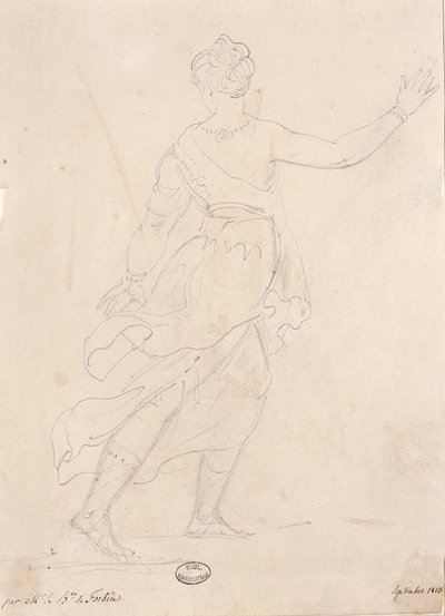Donna di spalle, 1813 da French School