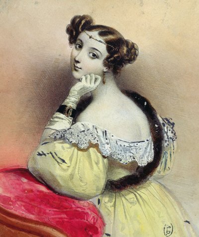 Donna con diadema, c.1835 da French School