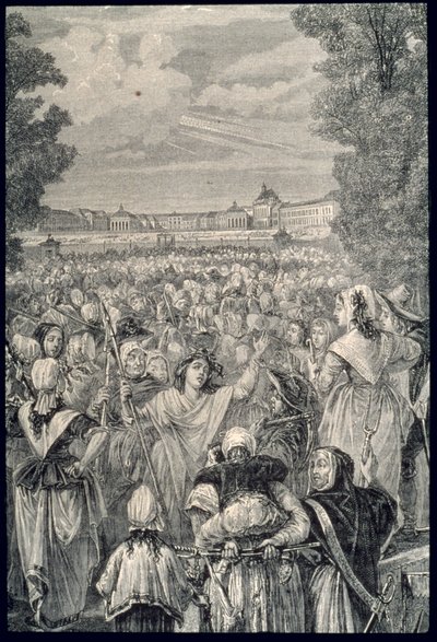 Le Donne marciano su Versailles, 5-6 ottobre 1789 da French School