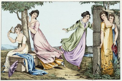 Donne che giocano a nascondino. In "Sport e giochi di abilità" da French School