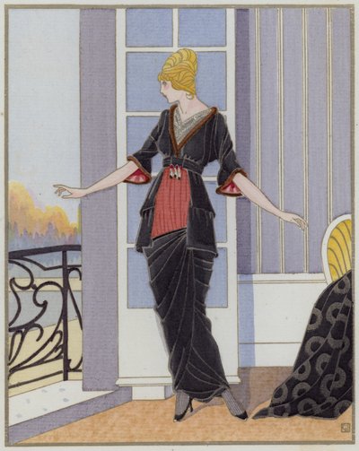 Moda femminile degli anni 1910 del designer Bechoff-David da French School