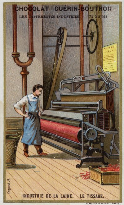 Industria della lana. Tessitura da French School