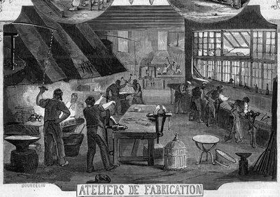Officina per la fabbricazione di serrature dei signori Desforges e Busisson da French School
