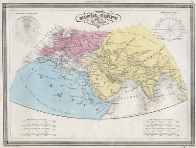 Mondo conosciuto dagli antichi - Tavola estratta da 